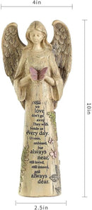 Topadorn Garden Statuary Outdoor Praying Angel Resin Figurines,Collectible Sculptures,10" H by CozyNest Decor