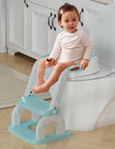 Potty Training Seat with Step Stool Ladder, Potty Training Toilet Seat with Soft Seat Splash Guard, Adjustable Height, 2 in 1 Potty Seats for Toddlers Kids Boys Girls by TinyTreasures Baby Boutique