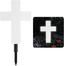 Solar Lighted Cross Grave Lighted Garden Cross Stake Decor LED Jesus Cross Light Decoration for Home Memorial Decoration,Outdoor Yard, Home, Patio by GreenHaven Gardens