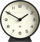 NEWGATE® M Mantel Echo Desk Clock | Modern Round Design | Black | Easy to Read Numbers | Contemporary Style for Desk, Table, Shelf or Bedside by CozyNest Decor