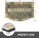 Welcome Door Mats 24"x36" Heavy Duty Front Door Mat Outdoor Large Doormats with Non-Slip Rubber Backing Outdoor Welcome Mats for Front Door Entryway,Garage,Patio,High Traffic Area by CozyNest Decor