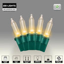 100LIGHTS WARM WHITE Extra-Bright With End Connectors Christmas Decorative Lights 5.98m UL Certified Mini String Light Set Waterproof for Home Garden Holiday Christmas Tree Party Patio Wedding by CozyNest Decor