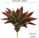 JUSTOYOU Large Artificial Succulents Aloe Plants Real Touch Fake Flowers Unpotted for Home Wedding Festival Arrangement (1, Green-Red) by GreenHaven Gardens