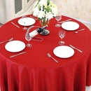 Surmente Red Tablecloth for Round Tables, 90-inch Round Table Cloths for Weddings, Banquets, or Restaurants by CozyNest Decor