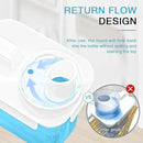 2 Pack Laundry Detergent Dispenser, 78oz Detergent Dispenser, Refluxable Laundry Detergent Container, Plastic Liquid Laundry Detergent Dispenser for Laundry Room Organization with 6 Labels by CozyNest Decor