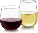 Libbey Stemless 12-Piece Wine Glass Party Set for Red and White Wines by CozyNest Decor