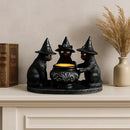 Halloween Black Cat Candle Holder, Cute Halloween Table Decor & Mantel Decoration (Black) by CozyNest Decor