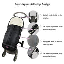 German Designed Universal Stroller Footmuff, 5 Way Zippers Style for Baby Easy in & Out of Water Repellent Winter Stroller Bunting Bag, Height/Temperature Adjustable Anti-Kick Stroller Sleeping Bag by TinyTreasures Baby Boutique