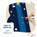 Personalized Name Growth Chart for Wall, Rocket Wood Height Chart for Kids, Height Measurement for Wall, Boy Girls Height Wall Chart Growth Measuring Ruler, Toddler Playroom Decor by CozyNest Decor