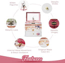 Curious Kittens Musical Jewelry Box Cat Spins to Ode to Joy 3 Pullout Drawers Treasure Storage by TinyTreasures Baby Boutique