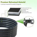 FORTUNO 2 Pcs 2 Ft Round Raised Garden Bed Box Galvanized Metal Outdoor High Flower Bed Steel Patio Ground Planter for Planting Vegetables and Herbs, Dark Grey by GreenHaven Gardens