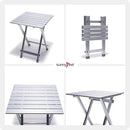 SUNNYFEEL Folding Camping Table - Lightweight Aluminum Portable Picnic Table, 18.5x18.5x24.5 Inch for Cooking, Beach, Hiking, Travel, Fishing, BBQ, Indoor Outdoor Small Foldable Camp Tables by GreenHaven Gardens