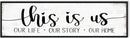 This Is Us Sign Wall Decor: Family Signs for Home Decor Living Room Wall Art Framed 16"x48"Large Farmhouse Rustic Home Sign Wall Decor Above Bed,Country Wall Plaques Hanging Master Bedroom Decor by CozyNest Decor