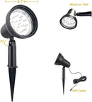 SUNLONG Solar Powered Spot Lights Outdoor Waterproof 2 in 1 Bright Solar SpotLights Power Adjustable for Flag Yard Flagpole Landscape Dusk to Dawn 2 x Spots White by GreenHaven Gardens