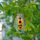 Sunflower Solar Lanterns Outdoor Waterproof,Hanging Solar Lantern,Sunflower Lanterns Decorative Outdoor,Glass & Metal Solar Lights for Tabletop Patio Porch Decor by GreenHaven Gardens
