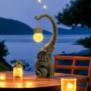 Elephant Statue Solar Garden Decor with Glass Ball Lights,Outdoor Elephant Decor for Birthday Gifts Women, Garden, Patio, Yard, Lawn by GreenHaven Gardens