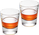 KAMMAK Crystal Whiskey Glasses Set of 2, Hand Blown 8.79oz Old Fashioned Glasses Stemless, Luxury Handcrafted Cocktail Glasses, Scotch Cup for Women, Men Gift for Rocks, Bourbon, Bar Barware by CozyNest Decor