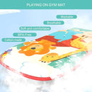 Eners Baby Gyms Play Mats Musical Activity Center Baby Piano Gym Mat Tummy Time Padded Mat for Newborn Toddler Infants(Red) by TinyTreasures Baby Boutique