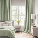 MIULEE Back Tab Sage Green Curtains 102 Inch Long 2 Panels Set for Living Room Bedroom, Rod Pocket/Pinch Pleated Light Blocking Thermal Insulated Room Darkening Floor to Ceiling Blackout Drapes by TinyTreasures Baby Boutique