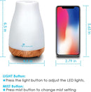 300ML Diffuser Essential Oil Diffuser Remote Control Aromatherapy Diffuser Mist Humidifiers with 7 Color LED Lights for Bedroom Office House Kitchen Yoga by TinyTreasures Baby Boutique
