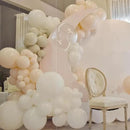 130pcs Ivory White Balloons Different Sizes 18" 12" 10" 5" Party Latex Balloons for Birthday Baby Shower Graduation Wedding Gender Reveal Anniversary Party Decorations by CozyNest Decor