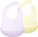 Olababy Fold N Go Silicone Baby Bib w Travel Case | Lightweight Design Eases Pressure Bruising for Infants & Toddlers by TinyTreasures Baby Boutique