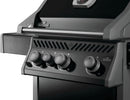 Napoleon Rogue 425 Propane Gas Grill with Range Side Burner, Black, 3 Stainless Steel Main Burners, Durable Grilling Power by GreenHaven Gardens
