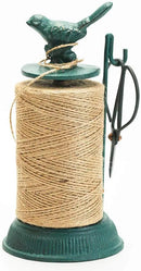 Sungmor Cast Iron Garden Twine Holder Set - 1300ft. Natural Jute Twine String & Rope Rack & Scissors - Decorative & Practical Home Arts Crafts Tools for Picture Display Gift Wrapping Packing Gardening by GreenHaven Gardens