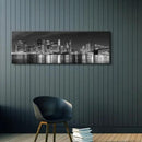 Wieco Art New York Manhattan Night View in Black and White Giclee Canvas Prints Modern Stretched and Framed Art work Cityscape Pictures Paintings on Canvas Wall Art for Bedroom Home Decorations by CozyNest Decor