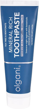 | Mineral Rich Toothpaste | Remineralizing Night-Time Formula with Bentonite Clay | Flouride-Free | Coconut Oil | Tea Tree & Peppermint | Safe for Kids | 2.53 Fl.Oz by CozyNest Decor