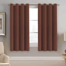 H.VERSAILTEX Blackout Window Curtain Panels Thermal Insulated Room Darkening Solid Grommet Curtains/Drapes for Bedroom Privacy Protection (Set of 2 Panels,52 by 63 Inch Long, Rust) by CozyNest Decor