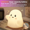 Ghost Night Light for Kids, Silicone Nursery Nightlight with 13 Interactive Sound Effects ,Halloween Decor Lamp Adjustable Dimmable Lamp with Touch Sensor Children's Christmas Gifts (white ghost) by TinyTreasures Baby Boutique