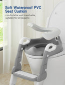 Potty Training Seat, Toddler Potty Training Toilet, Upgrade 2 In 1 Toddler Toilet Seat with Steps Stool Splash Guard and Anti-Slip Pad Soft Cushion, Potty Seats for Toddlers Baby Kids by TinyTreasures Baby Boutique