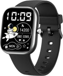 Smart Watch for Kids Fitness Tracker No Phone/APP Needed,19 Sport Mode,1.5" DIY Dial,IP68 Waterproof,Sleep Monitor,Pedometers,Heart Rate,Great Birthday Gift for Boys Girls Teens 6-14 year Olds (Black) by TinyTreasures Baby Boutique