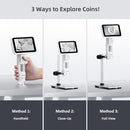 Andonstar Digital Microscope, 5" 1080P Coin Microscope Camera for Error Coin with 7.3" Metal Stand for Adults Kids, Handheld USB Coin Magnifier with 8 Adjustable LED Lights, Windows Mac PC View, AD115 by TinyTreasures Baby Boutique