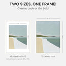 Homeforia 12x16 White Picture Frame, High End Oak 12x16 Wood Poster Frames with Mat 9x12 Print, 12 x 16 White Wooden Frame Matted to 9 by 12 Photo, 16x12 Thin Frame, Tempered Glass, Wall Kit, Set of 1 by CozyNest Decor