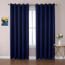 ChrisDowa Blackout Curtains 70 inches Wide for Bedroom - 2 Panels Set Extra Wide Grommet Thermal Insulated Room Darkening Curtains for Living Room (Navy Blue, 70 x 84 Inch) by CozyNest Decor