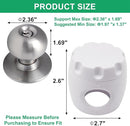 4 Pack Door Knob Safety Cover for Kids, Door Knob Cover, Screw Thread Design, Doors Knobs Child Proof Locks, Reusable and Reliable, for Toddler Baby Safety Doors Handle Covers (White) by TinyTreasures Baby Boutique
