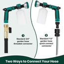 VENETIO 8-Dial Hose-End Sprayer Pro with Quick Connector for Liquid Fertilizer | Lawn and Garden Nozzle Spreader for Uniform Fertilizing, Pet Washing and Outdoor House Cleaning, 34oz Dispenser Bottle by GreenHaven Gardens