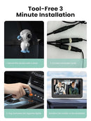 GROWNSY Dual Car Camera Baby Monitor, 7" 1080P AHD Car Camera for 2kids, Backseat Mirror for Baby Rear Facing with Infrared Night Vision, Easily Observe Baby's Every Move by TinyTreasures Baby Boutique