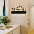 Wall Sconce LED Wall lamp (Sunset Deer) by CozyNest Decor
