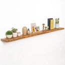 72" Floating Shelves, Live Edge Elm Wood Floating Shelf for Wall, Wall-Mounted Display Shelves with Invisible Heavy-Duty Bracket, Long Floating Shelf for Bathroom, Kitchen, Living Room, Natural Color by CozyNest Decor