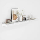 Fun Memories 48 Inch Floating Shelves - Fireplace Mantel Shelf - Deep Wall Mounted Wood Storage Shelf for Bedroom, Kitchen, Farmhouse - 1 Pack, Rustic White by CozyNest Decor