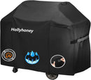 BBQ Grill Cover for Outdoor Grill,58 Inch,Black–Upgraded Lightweight Material,Waterproof,Weather Resistant,UV & Fade Resistant with Adjustable Straps–Gas Grill Cover for Weber,Genesis,Charbroil,etc by GreenHaven Gardens
