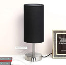 Bedside Lamp with USB Port - Touch Control Table Lamp for Bedroom Wood 3 Way Dimmable Nightstand Lamp with Round Black Shade for Living Room, Dorm, Home Office (LED Bulb Included) (Blacl2) by CozyNest Decor