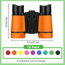 Yeaqee 18 Pack Kid Binoculars Toy Bulk Shock Proof Party Favor Binoculars Gifts for Age 6+ Years with Neck String Folding Mini Small Telescope Children Kids Camping Outdoor Educational Gifts by TinyTreasures Baby Boutique