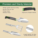 Gardening Tools Set, 8PCS Heavy Duty Garden Tools with Non-Slip Rubber Grip with Large Garden Bag for Tools Aluminum Alloy Hand Tools for Gardening,Gardening Gifts for Women and Men, Green by GreenHaven Gardens