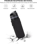 Neoprene Water Bottle Carrier Bag with Adjustable Shoulder Strap for Owala 24 OZ Tumbler, Insulated Water Bottle Cover for Owala FreeSip Insulated Water Bottle (Black, 24 OZ) by TinyTreasures Baby Boutique