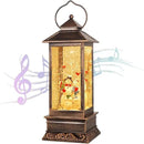 House & Garden Decoration,Christmas Lantern with 8 Pieces of Music,Sparkling Crystal Keep Circling Around The Snowman Families Music Box as a (Snowman Families) by CozyNest Decor