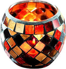 Votive Candle Holder Tea Lights - Glass Candle Holders, Mosaic Tealight Candle Holder, Candle Jar Cup for Wedding Centerpiece Party Table Decorations, Valentines Day Decor by CozyNest Decor